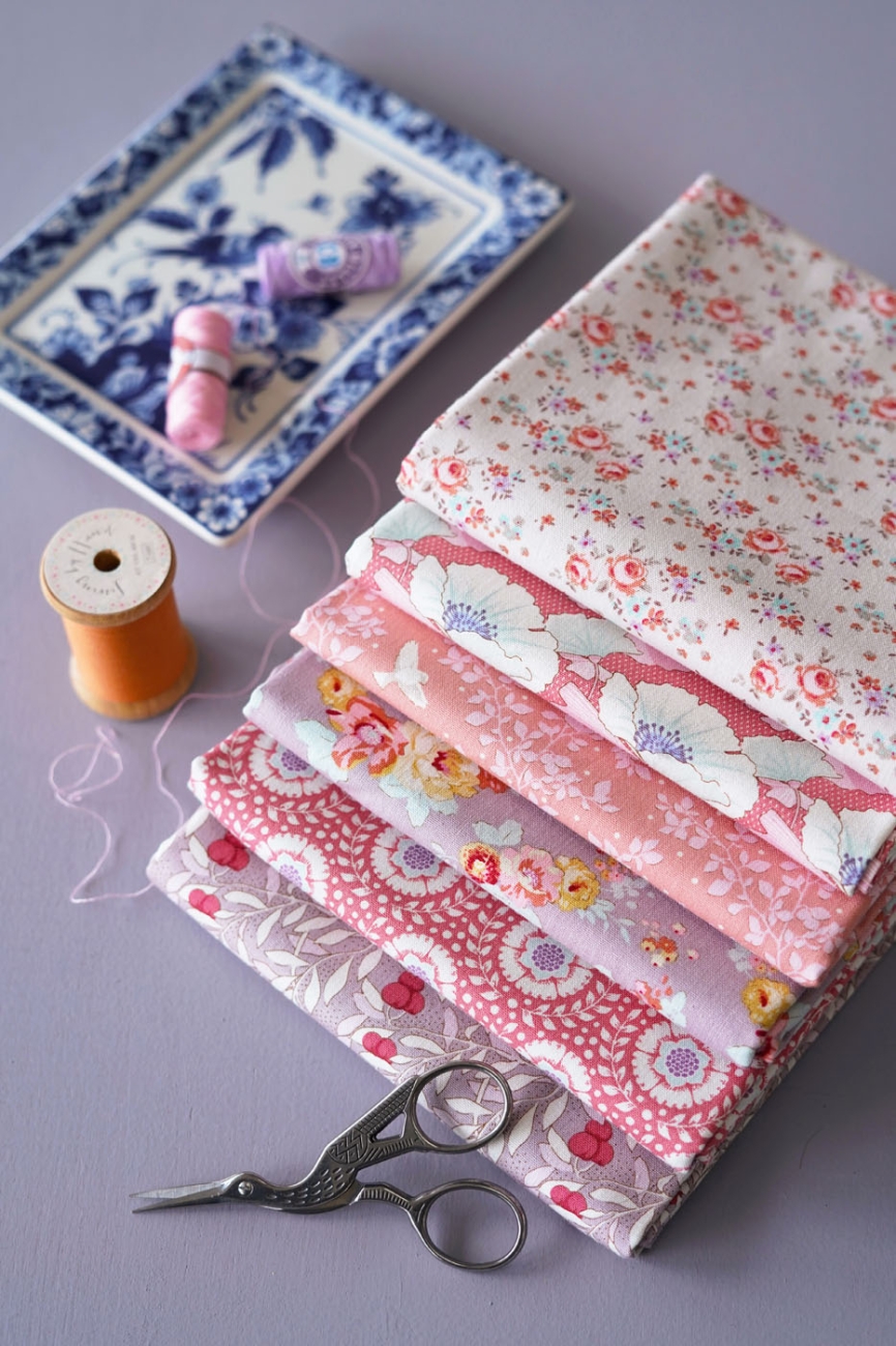 Tilda Patchwork Baumwolle - Maple Farm - Gwendelyn Rosehip